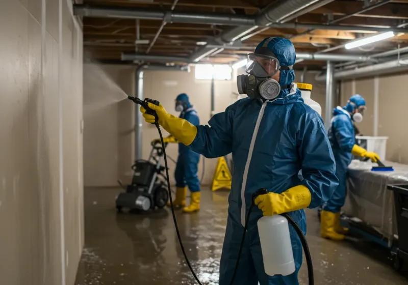 Basement Sanitization and Antimicrobial Treatment process in Bryn Athyn, PA