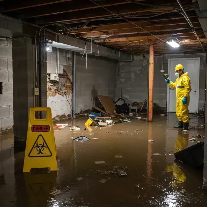 Flooded Basement Electrical Hazard in Bryn Athyn, PA Property